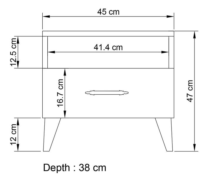Studentský pokoj Larissa 003 (antracit)