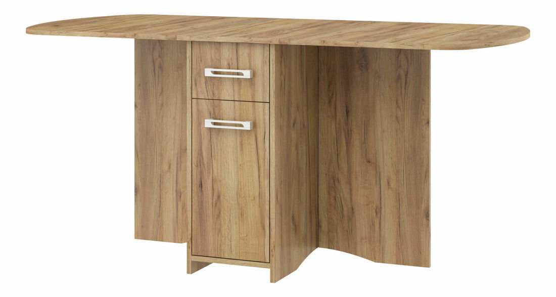 Rozkládací jídelní stůl Elston X (craft zlaty) (pro 4 až 6 osob)