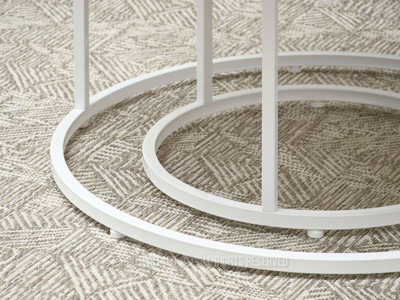 Konferenční stolek Klara (dub + bílá)