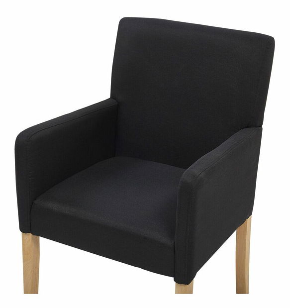 Jídelní židle ROCKY (textil) (černá)