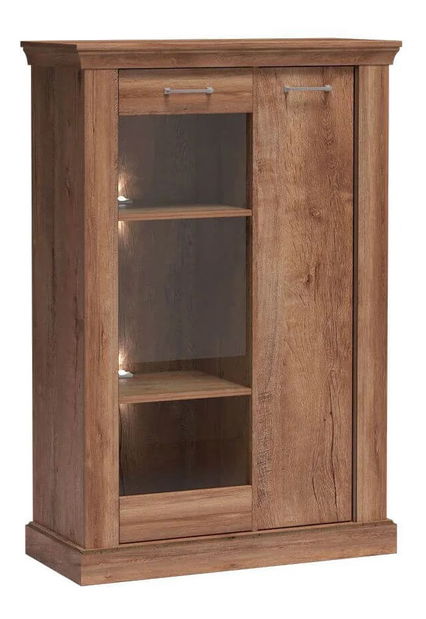 Vitrína Atena 12 (s LED osvětlením) (jasan světlý)