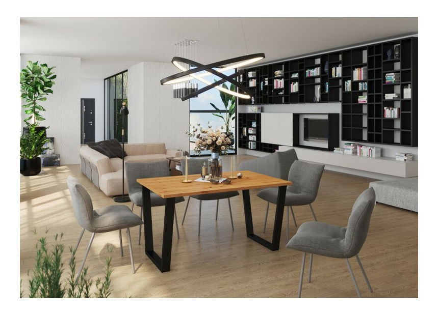 Jídelní stůl Carol 138x67 (dub artisan) (pro 4 6 osob)