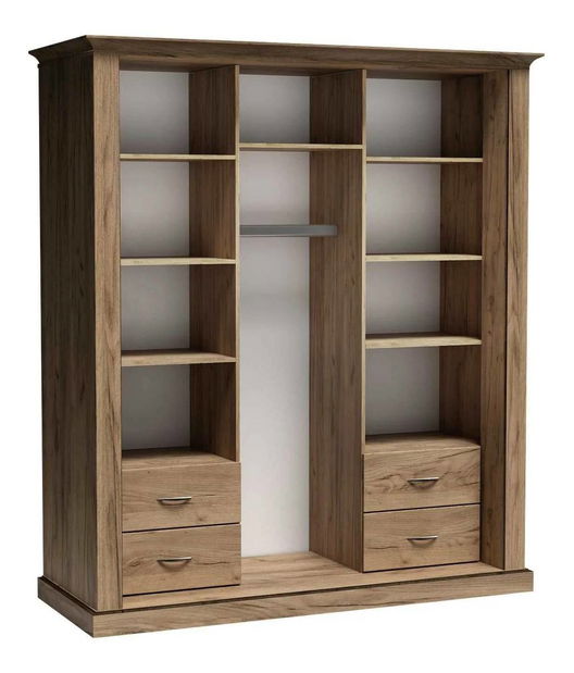 Šatní skříň Atena 183 (craft zlatý)