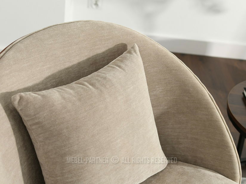 Designové křeslo Antienos (béžová + černá)