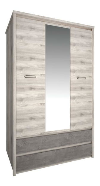 Skříň Jess new (kaštan nairobi + onyx)