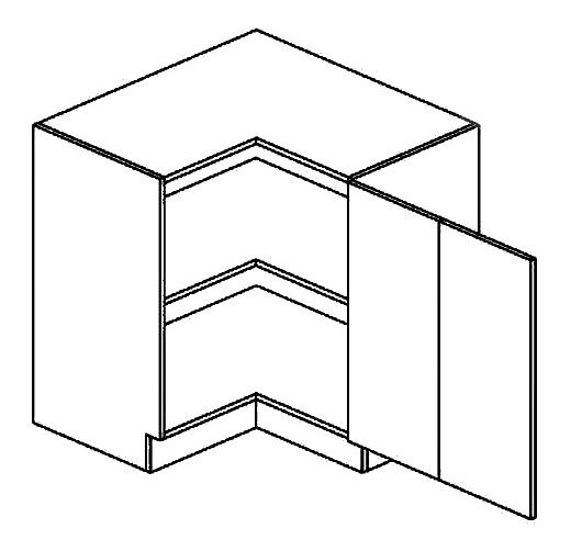 Spodní kuchyňská skříňka , rohová Mirage Vnitřní roh 90