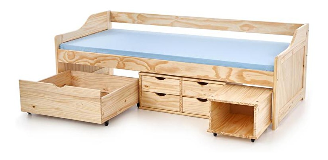 Dětská postel Malva (přírodně dřevo)