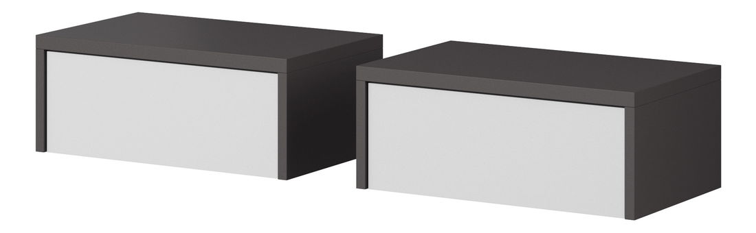 Manželská postel 160 cm s nočními stolkama Serina