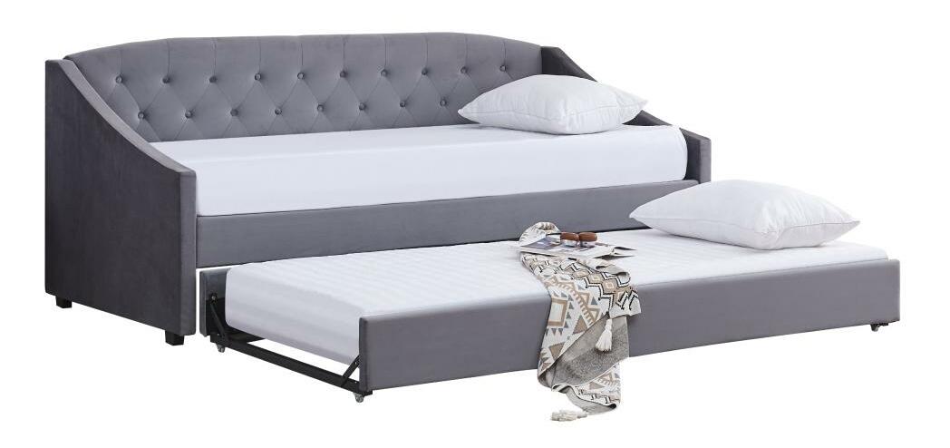 Rozkládací postel 90 cm Asesorar (šedá)