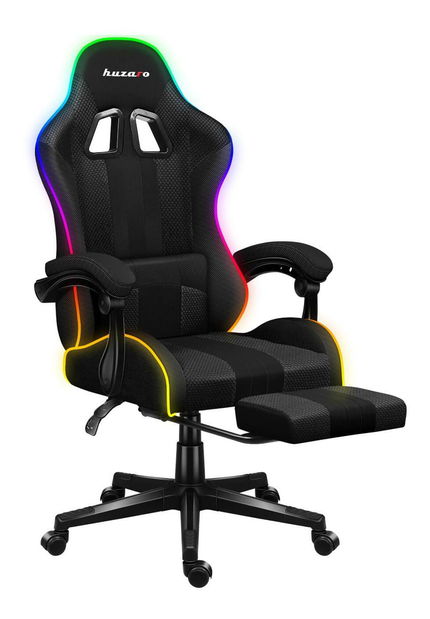 Herní křeslo Fusion 4.7 (černá + vícebarevná) (s LED osvětlením)