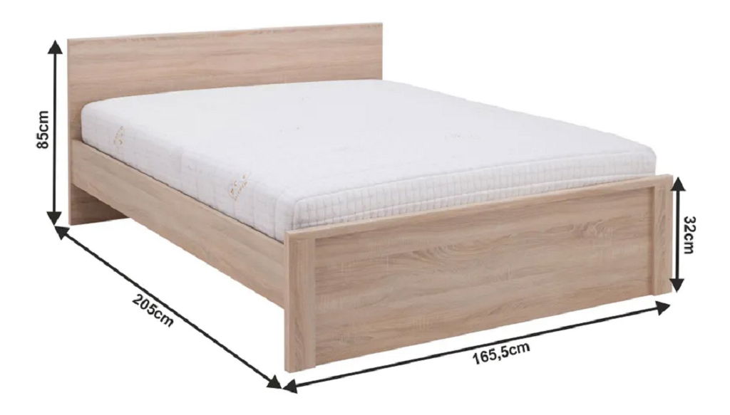 Manželská postel 160 cm Rihana Typ 8