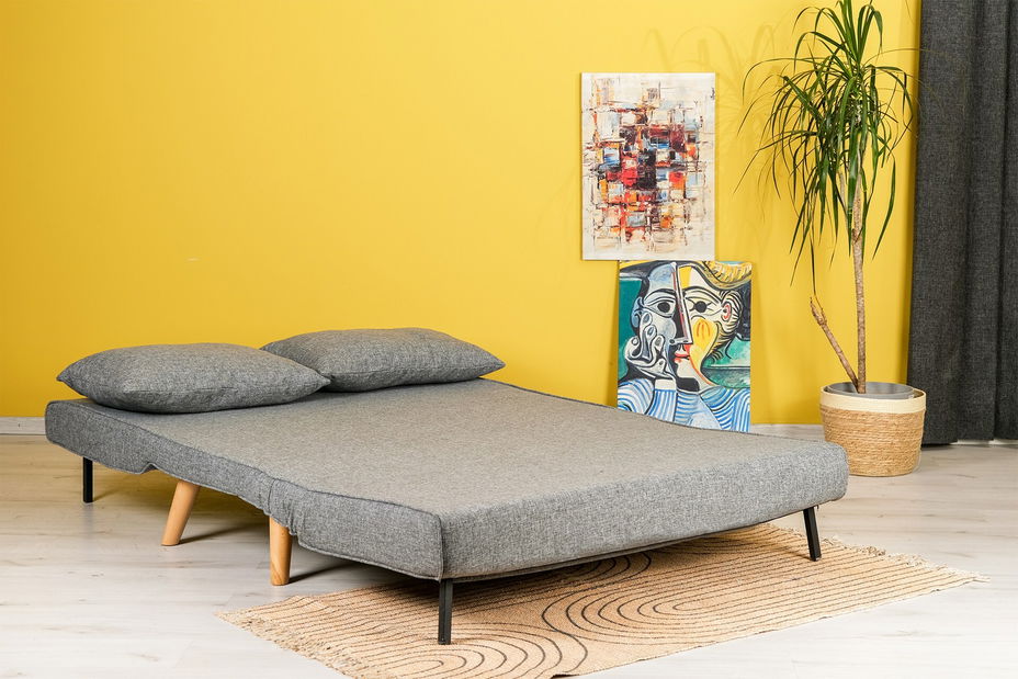 Sedačka futon Fillie (Světlá šedá)