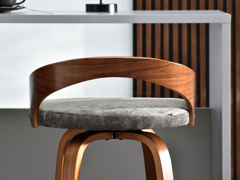 Židle Haime (ořech + chromová)