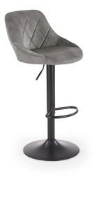 Barová židle Henrietta (šedá + černá)