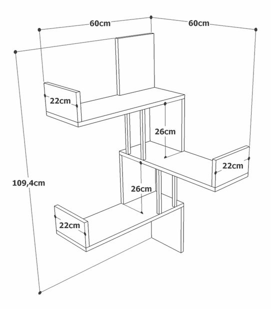 Polička Vega 17 (Borovice antlantic)