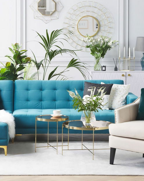 Nástěnné zrcadlo Labza (zlatá)