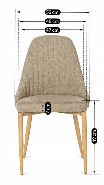 Jídelní židle Trasladal (béžová)