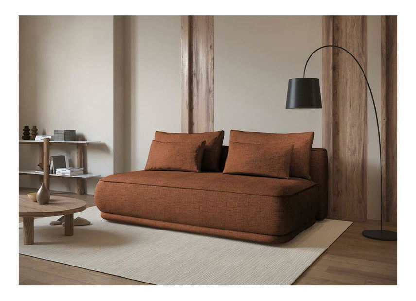 Pohovka trojsedačka Lesanna (měděná + černá)