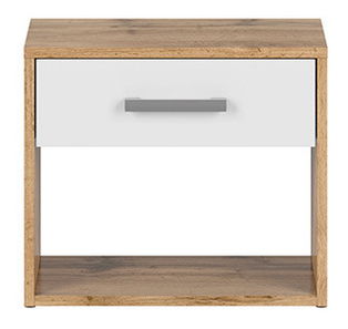 Noční stolek BRW Matos KOM1S (dub wotan + bílá)