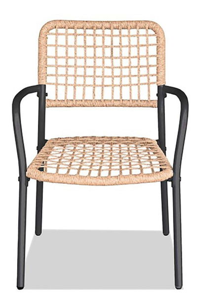 Zahradní set Abril (Přírodní + antracit) (pro 2 osoby)