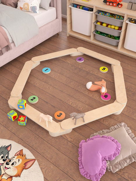 Dětská balanční deska Venku 1 (bříza)