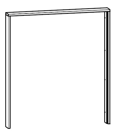 Krycí lišta do šatní skříně 194 cm BRW Kamix SZF/190 LISTWA MASKUJACA