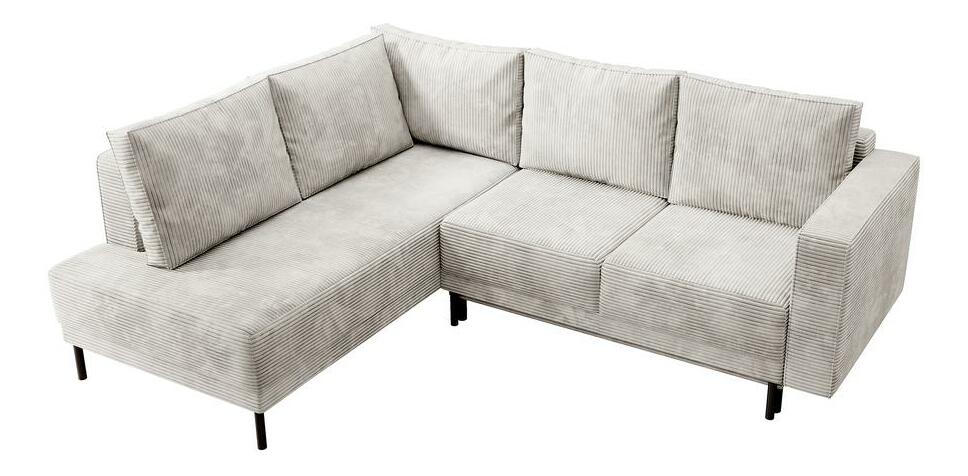 Rohová sedací souprava Rodriguez (L) (béžovošedá + černá)