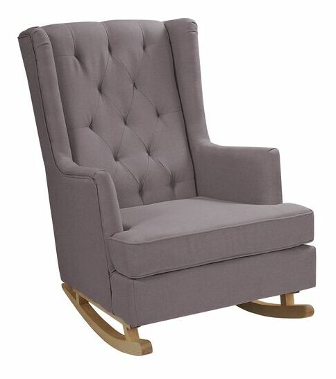 Houpací křeslo TROND (polypropylen) (šedá)