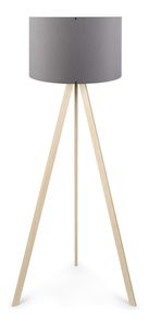 Stojanová lampa Comporollo 1 (šedá + dub)