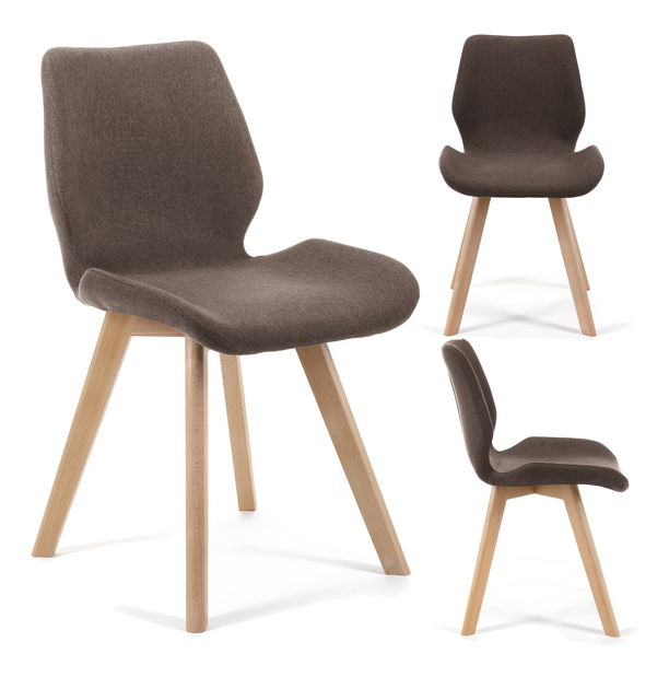 Jídelní židle Sivan (hnědá) (4ks)