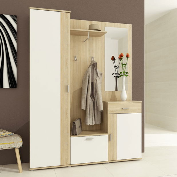 Předsíň Precua (dub sonoma + bílá)