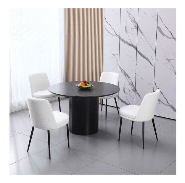 Jídelní stůl Mohar 2 (černá) (pro 4 osoby)