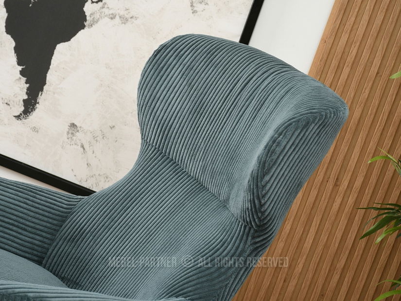 Křeslo Condor (tyrkysová + černá)