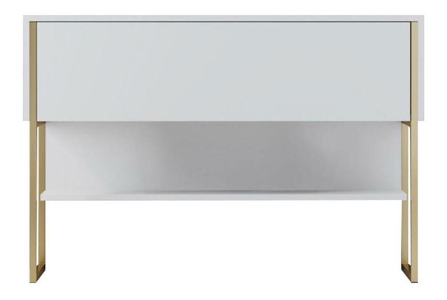 Konzolový stolek Luna 4 (zlatá + bílá)