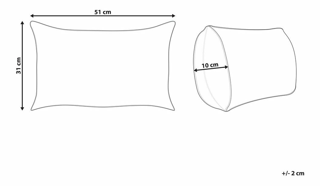 Ozdobný polštář 30 x 50 cm Upad (vícebarevný)