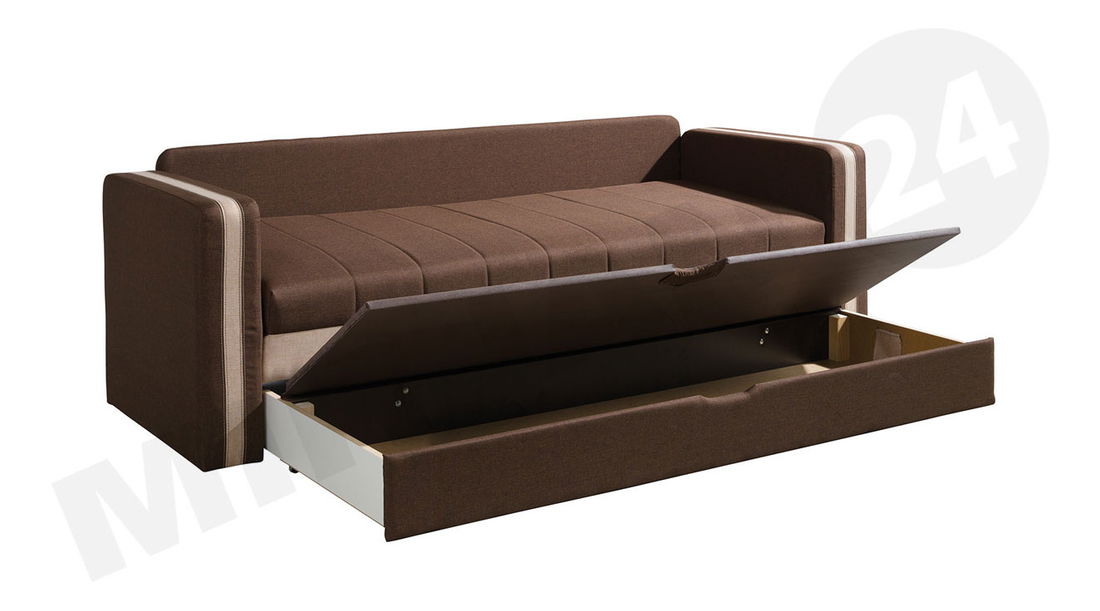 Pohovka Vivienne (hnědá + béžová)