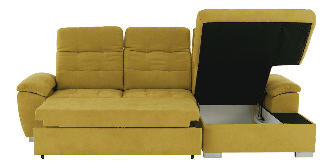 Rohová sedačka Evangelon (hořčičná) (P)