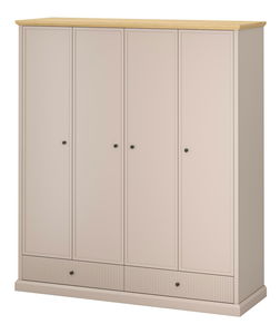 Šatní skříň Indices 2 (taupe + dub kamenný)