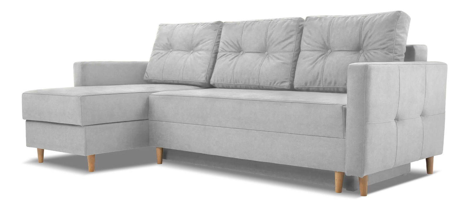 Rohová sedacia súprava Meshire (světle šedá) (L)