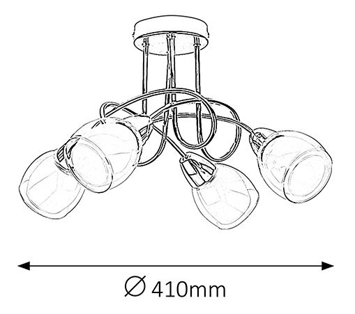 Bodové svítidlo Dave 6083 (chromová)