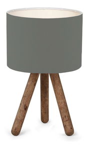 Stolní lampa Woodarella 6 (tmavě šedá + přírodní)