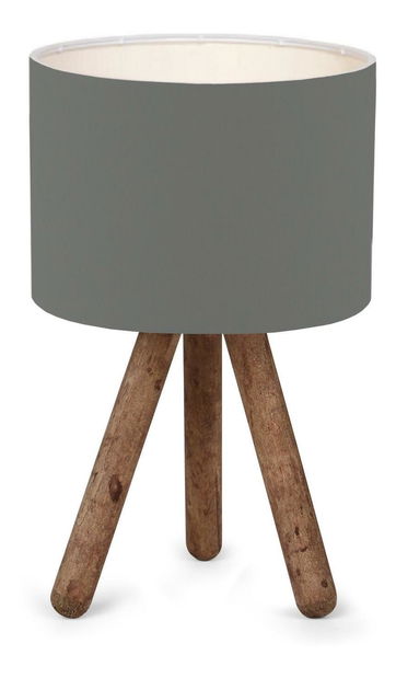 Stolní lampa Woodarella 6 (tmavě šedá + přírodní)