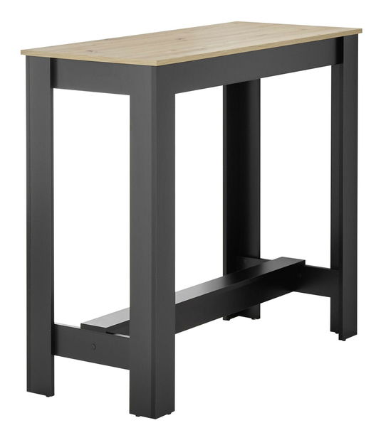 Barový stolek Matioso 2 (dub artisan + černá)