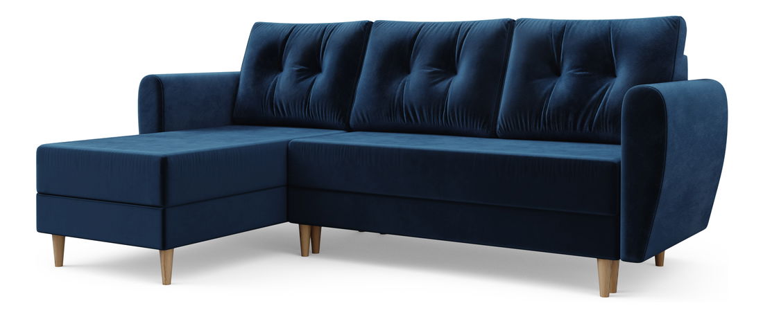 Rohová sedací souprava Palermo (modrá) (L)