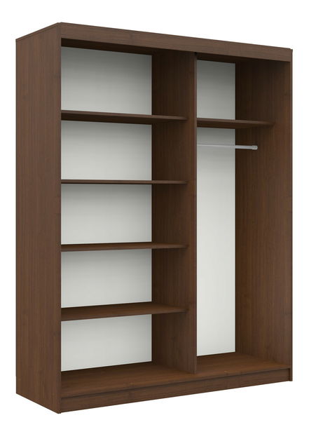 Šatní skříň Cosimo (wenge + bílá)