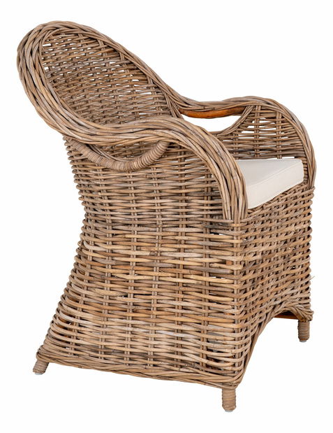 Zahradní křeslo Liravena 1 (hnědá + šedá)