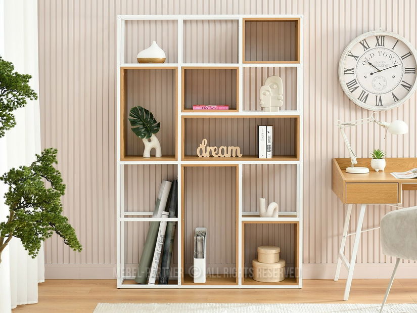 Regál Julia (dub + bílá)