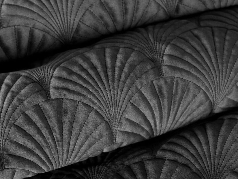 Přehoz na postel 210x170 cm RIA 2 (čierna)