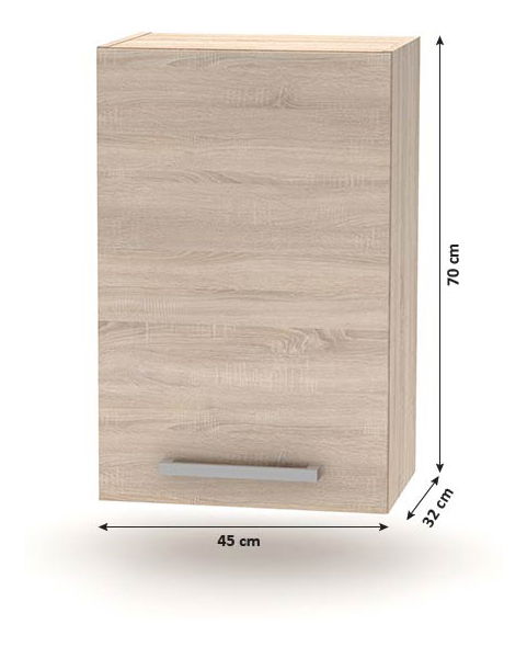 Horní kuchyňská skříňka NOPL-024-OH Noliana (dub sonoma)