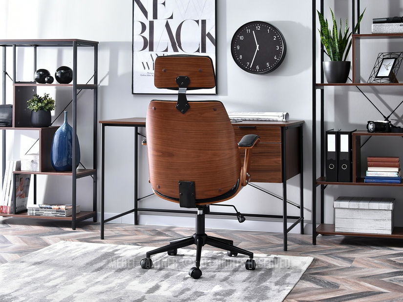 Křeslo Franc (ořech tmavý + černá)